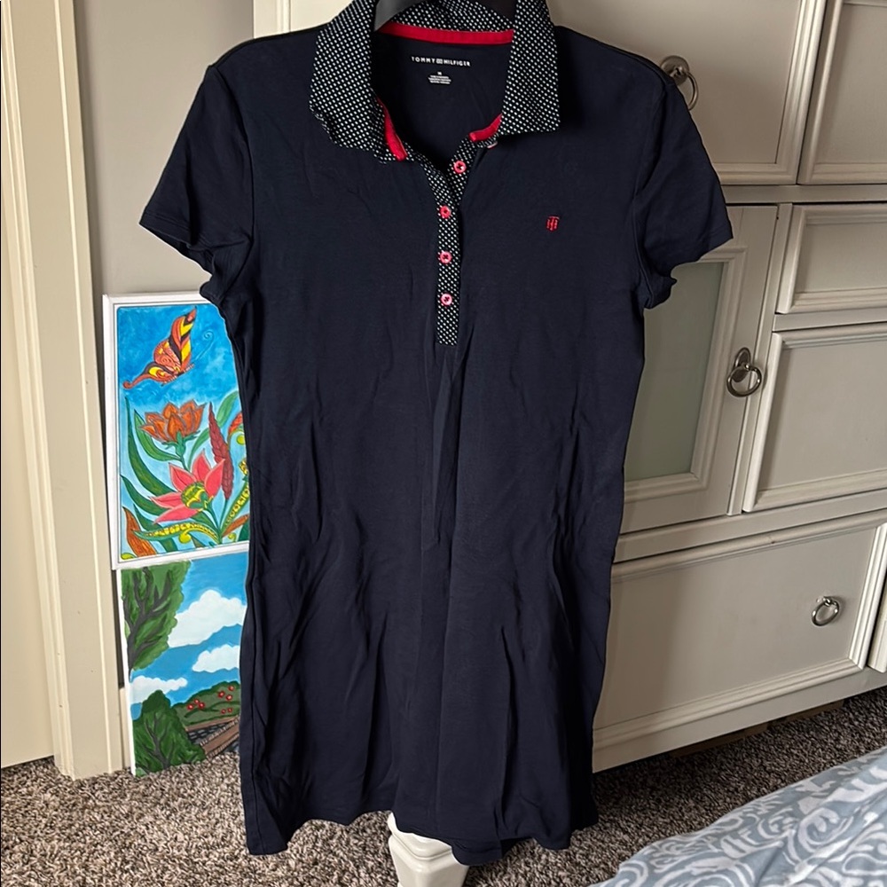 Tommy Hilfiger Women's Navy Polo Dress